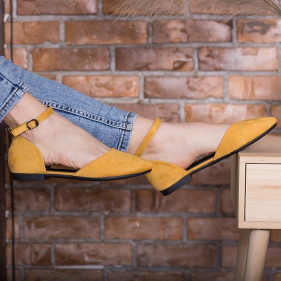Туфли женские Fashion Euki 2782 36 размер 23,5 см Желтый | Зображення 2
