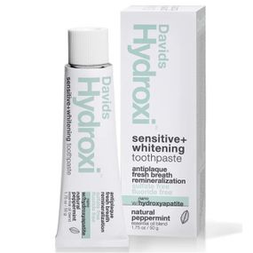 Зубна паста Davids Hydroxi Sensitive+ Whitening з наногідроксиапатитом зі смаком перцевої м'яти, 50 грам