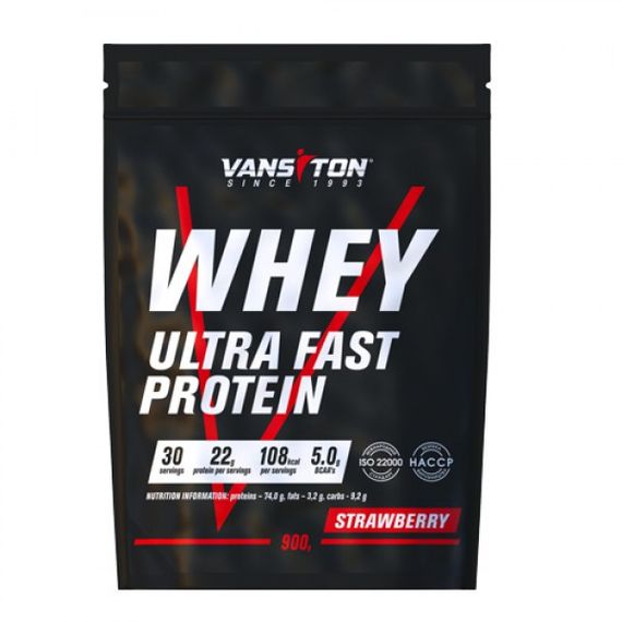 Протеин Vansiton Ultra Protein 900 г Клубника