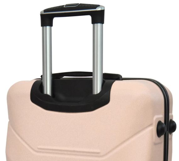 Набір валіз Bonro 2019 2 шт пластикові дорожні на колесах бежевий (42401078) | Зображення 4