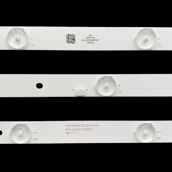 LED підсвітка TV 43" 9-led 824mm 3V GC43D09-ZC21FG-04 303GC430034 DLED43GC4X9 4шт. | Зображення 6