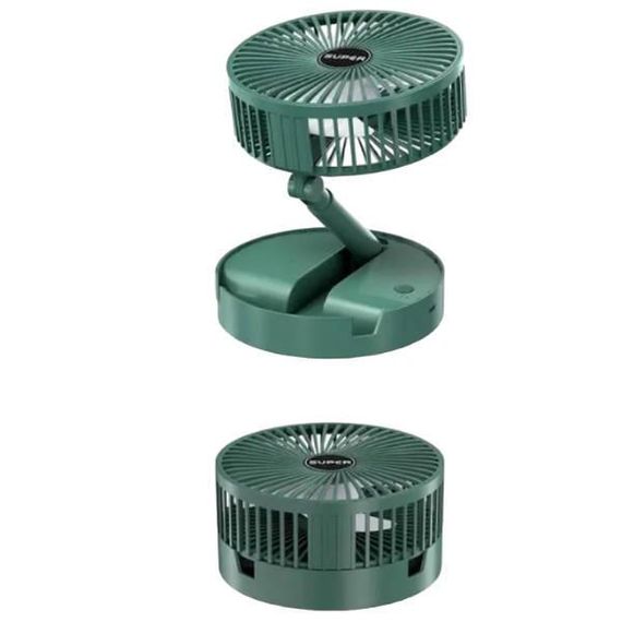 Вентилятор мини аккумуляторный USB  Folding Fan Зеленый
