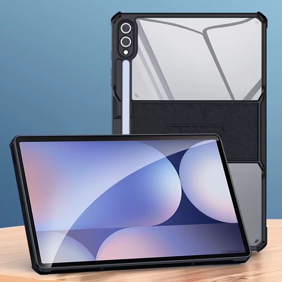 TPU+PC чохол Xundd Stand c посиленими кутами для Samsung Galaxy Tab S10+ / S9+ (12.4") Чорний | Зображення 4