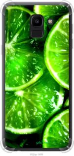 Чохол на Samsung Galaxy J6 2018 Зелені часточки лимона "852sp-1486-2448"