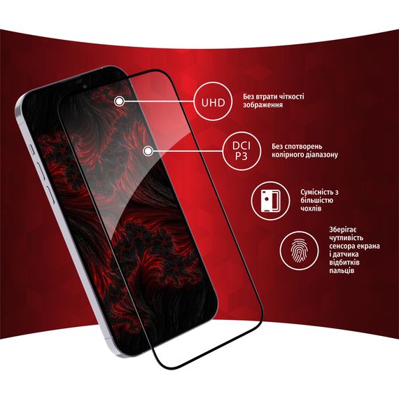 Скло захисне Intaleo Full Glue Apple iPhone 14 Pro (1283126542084) | Зображення 2