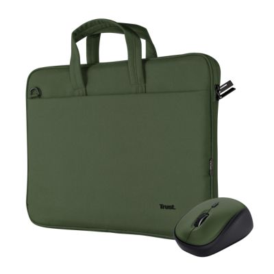 Сумка для ноутбука Trust 16&quot; BOLOGNA Slim Eco + Mouse, Set green (24989)