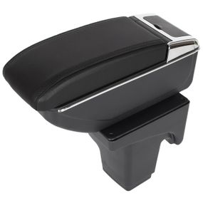 Ford Focus MK3 (10-14) підлокітник ЧОРНА ЕКО ШКІРА + монтажний комплект, Форд Фокус 3