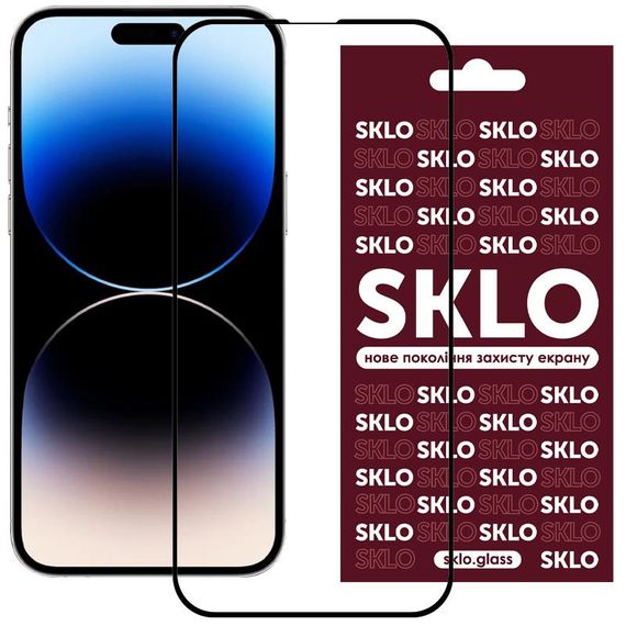 Захисне скло SKLO 3D для Apple iPhone 15 / 16 (6.1") Чорний
