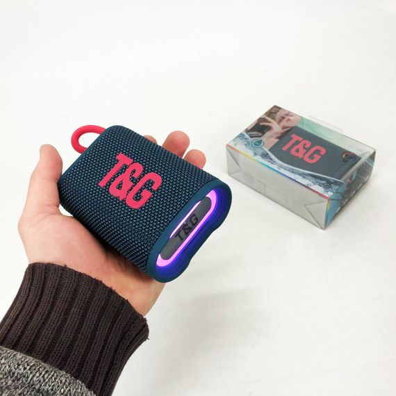 Колонка з підсвічуванням і світловою музикою TG396, Bluetooth колонка з led підсвічуванням ZW-68 | Зображення 6