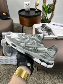 Чоловічі кросівки ASICS Gel-NYC Grey Silver White (замша , текстиль) 44 28