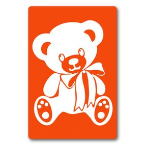 Трафарет для біо-тату Ведмедик a023-15*20см, розмір 15х20 см