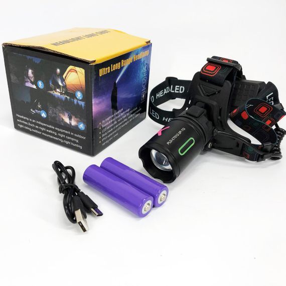 Ліхтар налобний NIGHT VISION FLUORESCENCE CT012-P-TG, Ліхтар акумуляторний для риболовлі, Головний ліхтарик | Зображення 9