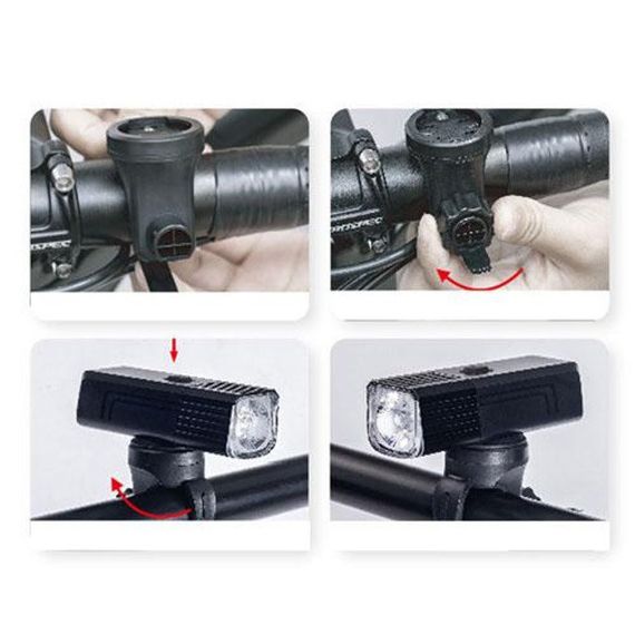 Велофара мощная LEADBIKE LD88-OSRAM 800LM, Долговечный велосипедный фонарь, Лед фара на велосипед | Зображення 3