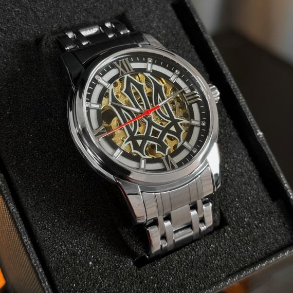 Класичний чоловічий годинник Awarder 025 Sharp Silver Black | Зображення 5