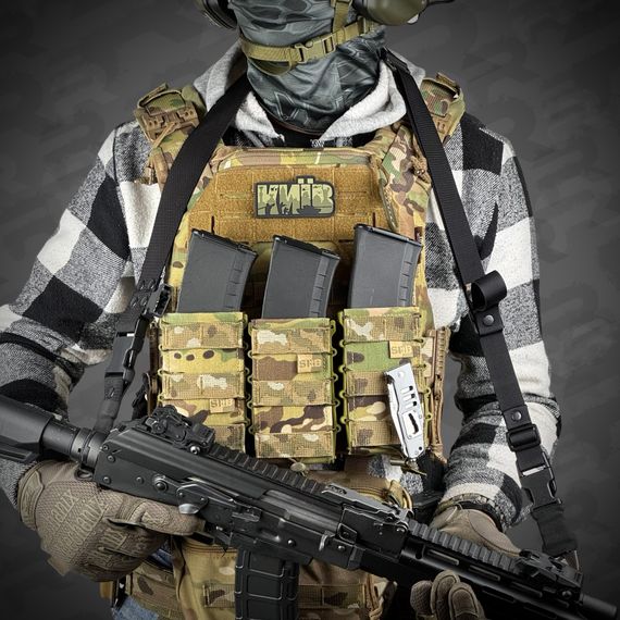 Ремінь збройовий одно/двоточковий RAGNAROK "ODIN" Gen.II carbine Чорний | Зображення 3