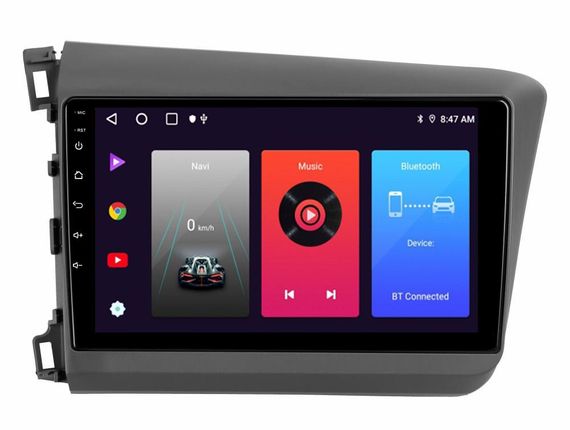 Штатна магнітола Sigma F9216 2+32 Gb Honda Civic 9 FB FK FD 2011-2015 9"