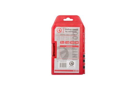 Набор сверл по металлу Intertool - 25 шт. (1-13 мм), титан (SD-0025) | Зображення 3