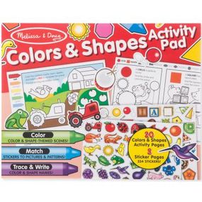 Набор для творчества Melissa&amp;Doug Альбом раскрасок-наклеек Цвета и фигуры (MD8564)