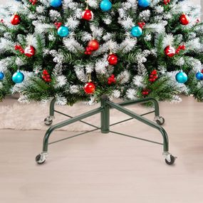Ковзаюча підставка для різдвяної ялинки металева з коліщатами