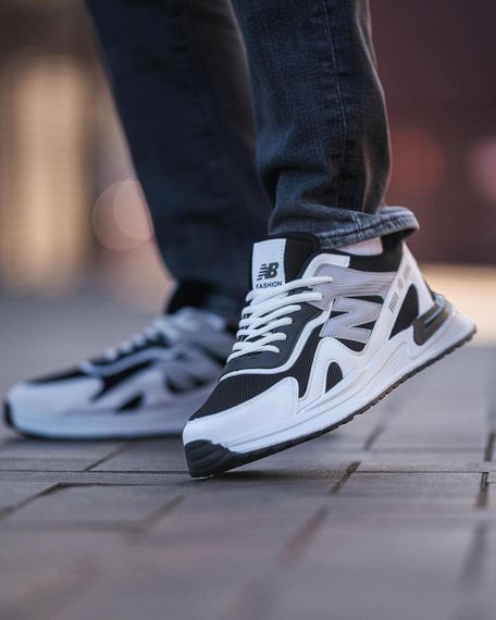 Кросівки чоловічі New Balance White Black | Зображення 5