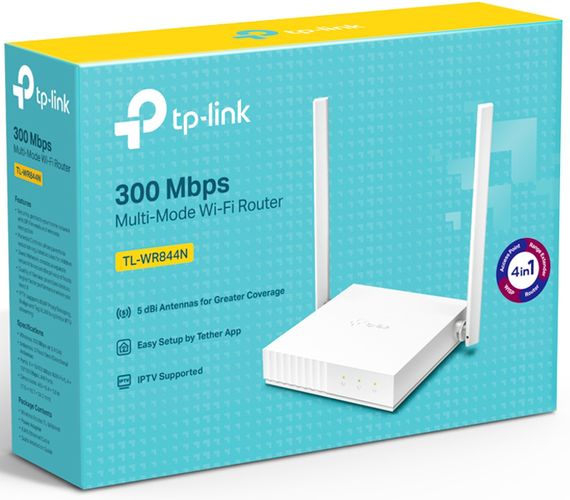 Маршрутизатор TP-LINK TL-WR844N N300 4xFE LAN 1xFE WAN (TL-WR844N) | Зображення 3