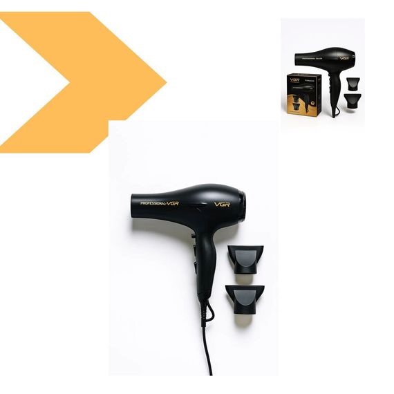 Професійний фен VGR з потужністю 2200 Вт V-406 BLACK (47872- V-406_1703) | Зображення 3