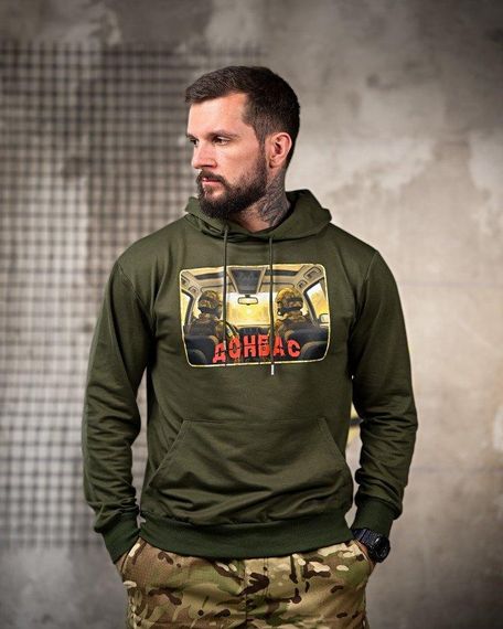 Мілiтарi Худі Донбас олива РП7400 | Зображення 2