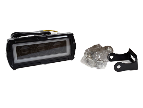 Світлодіодна фара StarLight HP-GZD-311-01 ближнє світло (біле+жовте) + DRL 12/24V | Зображення 2