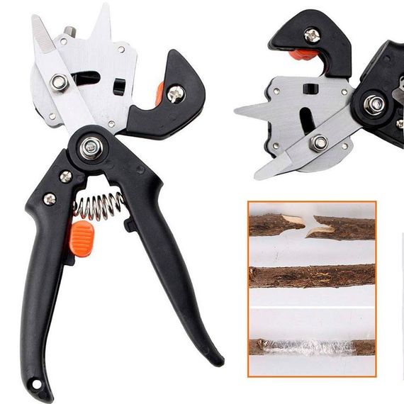 Профессиональный прививочный секатор Grafting Tool с 3 ножами для обрезки и прививки деревьев | Зображення 1