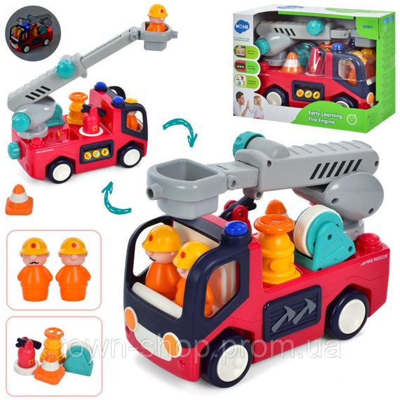 Детская Пожарная машинка Hola Toys E9998-HL со светом и звуком | Зображення 1