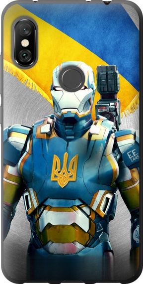 Чехол на Xiaomi Redmi Note 6 Pro Украинский киборг "980u-1551-17620"