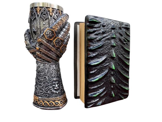 Подарунковий набір Келих 3D Рука з Левом і Блокнот 3D «Око Лісового Дракона» | Зображення 1