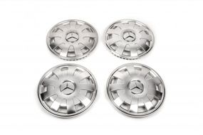 Колпаки из нержавейки Лепестки (1-катковый, 4 шт) для Mercedes Sprinter W907/W910 2018- гг