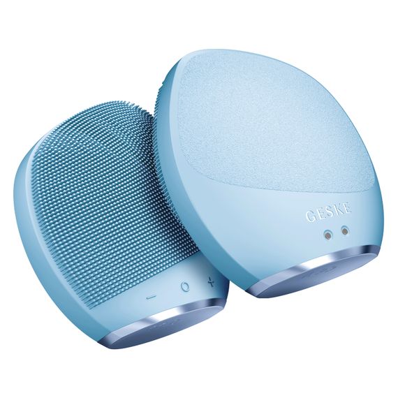 Ультразвукова щітка для тіла та інтенсивний пілінг GESKE Sonic Body Brush&Intensive Exfoliator 7в1 starlight, Блакитний | Зображення 5