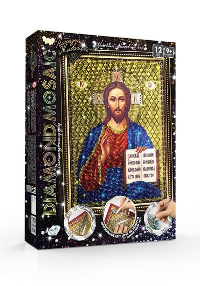 Креативна творчість "Діамантовий живопис. DIAMOND MOSAIC" DM-02 Danko Toys Миколай Вид 7 | Зображення 5