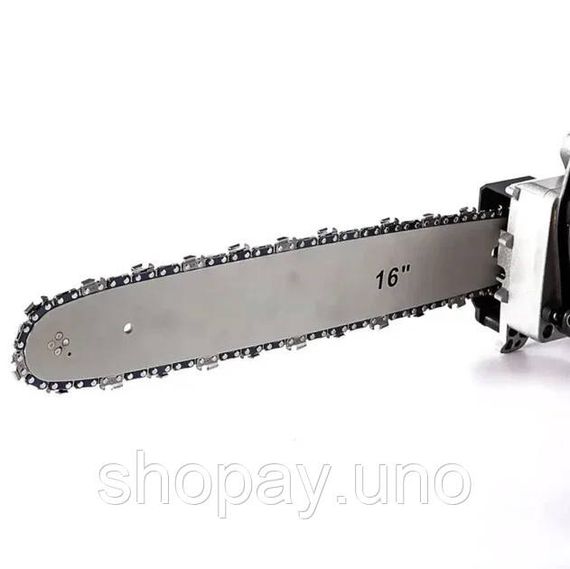 Акумуляторна ланцюгова пила Electric SAW 16" з 2 акумуляторами жовта | Зображення 2