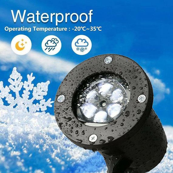 Світлодіодний лазерний проектор Star Shower Snow 809-white, водостійкий, для будинку та вулиці, з 2 кронштейнами (47082-809_232) | Зображення 3