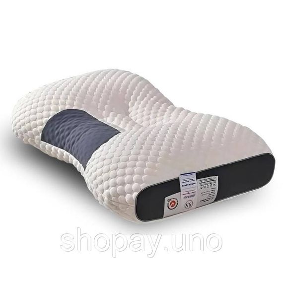 Анатомічна ортопедична подушка для сну Neck Support Massage Pillow • Подушка для шиї з ефектом пам’яті