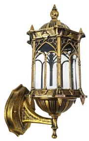 Ліхтар вуличний настінний 25493 Золото 35х14х19 см.