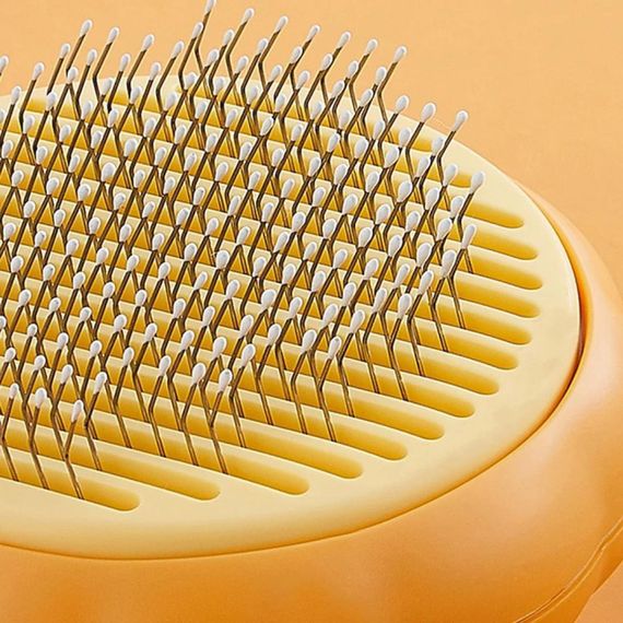 Щетка для вычесывания шерсти кошек и собак, Pet Tails Brush W26 / Расческа для животных с кнопкой | Зображення 8