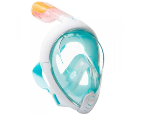Маска для снорклінгу панорамного огляду L/XL зелена Easybreath TR-10 (GR- 144_391)