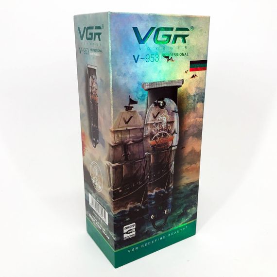 Профессиональный триммер для стрижки волос и бороды VGR V-953 SZ-845 с насадками | Зображення 3