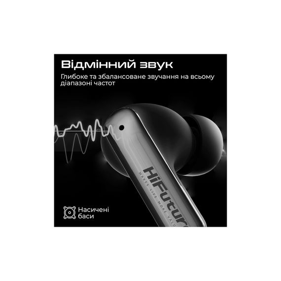 Навушники HiFuture SonicAir Black (sonicair.black) | Зображення 3