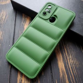 Чохол силіконовий Down Jacket для Tecno Spark 7 колір Зелений