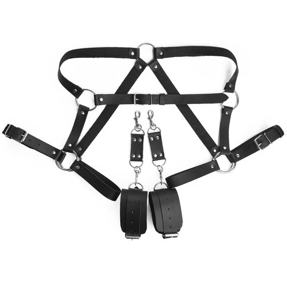 Бондажный набор Art of Sex – Bondage set Anasteisha L-2XL, черный | Зображення 2
