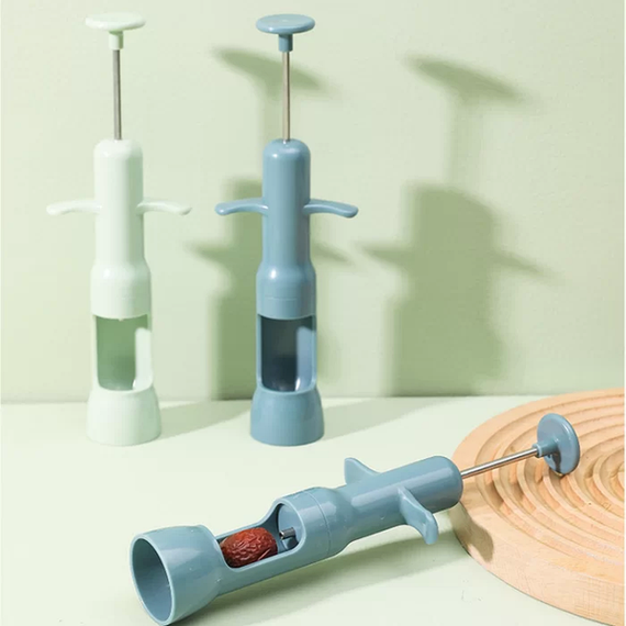 Прилад для видалення кісточок з вишні/черешні/оливки DATE CORER Сірий