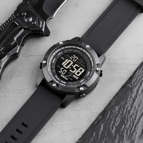 Чоловічий годинник Skmei 1762BK All Black | Зображення 4