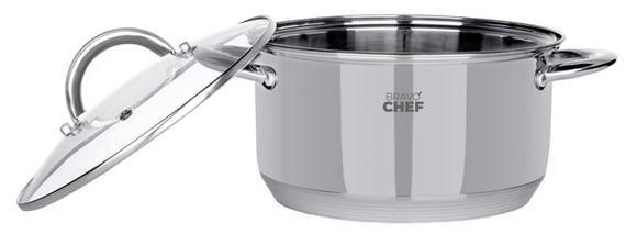 Каструля Bravo Chef 18 см (2.6 л) з кришкою | Зображення 1
