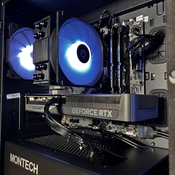 Збірка на замовлення: ігровий ПК Montech Air 100 ARGB Black Tower / AMD Ryzen 5 7500F (6 (12) ядер по 3,7 - 5,0 ГГц) / 32 ГБ DDR5 / 1000 ГБ SSD M.2 / nVidia GeForce RTX 5060 Ti, 16 ГБ GDDR7, 128-bit / 650W | Зображення 2