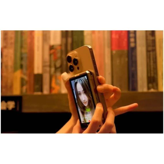 Магнитный экран/монитор для смартфонов с динамиками на заднюю панель телефона для селфи и блога Fotorgear X40 | Зображення 2